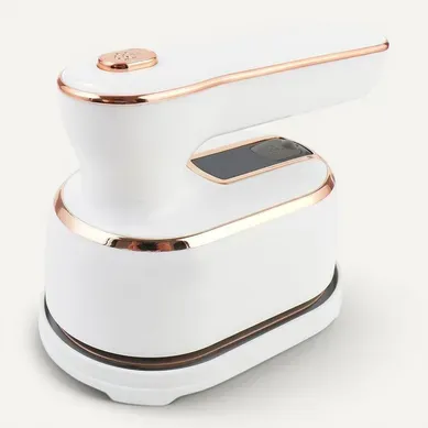 Mini Fer à Repasser Vapeur Portable Pliable 220v Semelle Titane, Abs Blanc