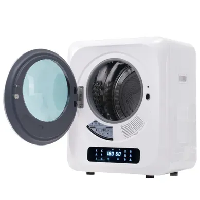 Sèche-linge Hublot 2.5kg, 850 W, Filtration Multiple, 6 Programmes, 6 Fonctions En Blanc Sèche-linge Hublot 2.5kg, 850 W, Filtration Multiple, 6 Programmes, 6 Fonctions En Blanc