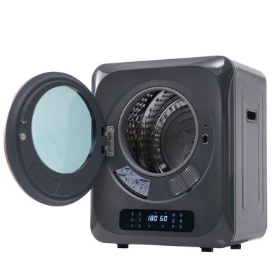 Sèche-linge Hublot 2.5kg, 850 W, Filtration Multiple, 6 Programmes, 6 Fonctions En Gris Sèche-linge Hublot 2.5kg, 850 W, Filtration Multiple, 6 Programmes, 6 Fonctions En Gris