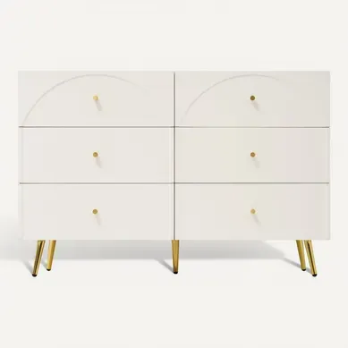 Commode With 6 Tiroirs Blanc Commode With 6 Tiroirs Blanc