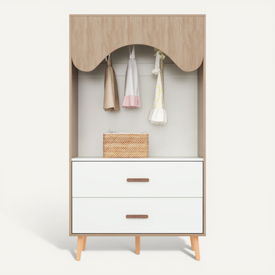 Armoire Enfant Avec 2 Tiroirs Et Penderie Blanc Armoire Enfant Avec 2 Tiroirs Et Penderie Blanc