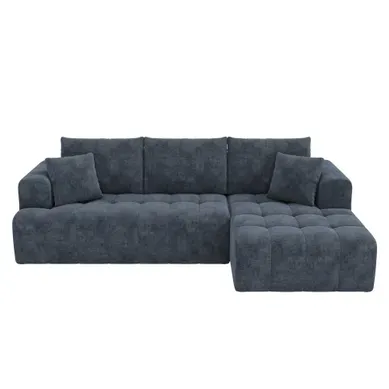 Canapé Compressé-canapé Modulable-sans Structure-en Chenille-bleu