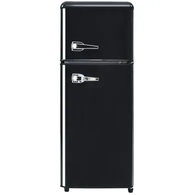 Réfrigérateur 2 Porte 92 L-classe D-45 dB-silencieuse-rétro-Noir