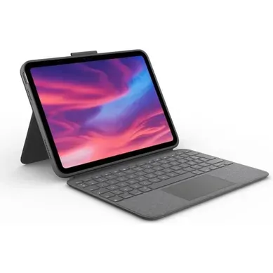Étui-clavier Détachable Rétroéclairé Avec Trackpad Pour iPad 10e Gen - Gris
