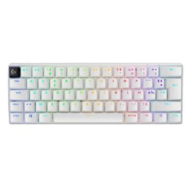 Clavier Gamer Compact 60% Pro X 60 Lightspeed Sans Fil - Azerty, Blanc, Rvb Clavier Gamer Compact 60% Pro X 60 Lightspeed Sans Fil - Azerty, Blanc, Rvb