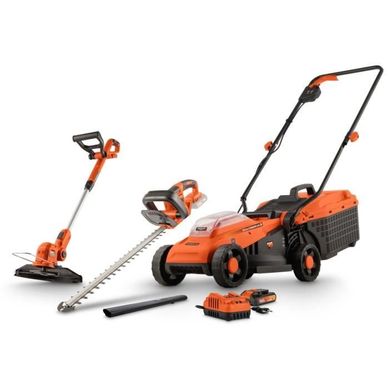 Pack Tondeuse Brushless 20v 33cm De Coupe + Coupe-bordures + Taille-haies - Dual Power - Powdpgbox2 Pack Tondeuse Brushless 20v 33cm De Coupe + Coupe-bordures + Taille-haies - Dual Power - Powdpgbox2