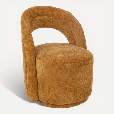 Fauteuil Design Arrondi "anise" 80cm Ocre Fauteuil Design Arrondi "anise" 80cm Ocre
