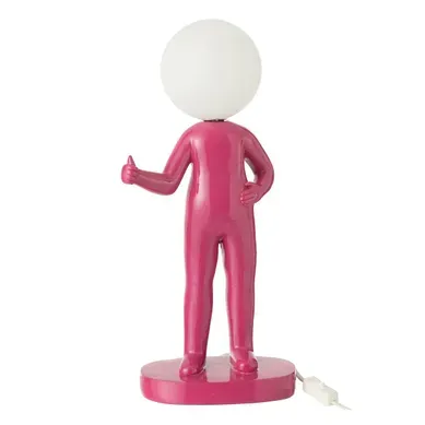Lampe À Poser En Résine "pouces" 44cm Fuchsia Lampe À Poser En Résine "pouces" 44cm Fuchsia