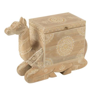 Coffre Chameau En Bois "perle Du Sahara" 69cm Naturel Coffre Chameau En Bois "perle Du Sahara" 69cm Naturel