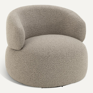 Fauteuil Pivotant Rond "cosy" 85cm Taupe Fauteuil Pivotant Rond "cosy" 85cm Taupe