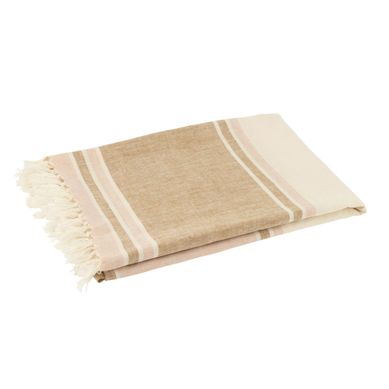 Plaid En Lin "rayures" 130x180cm Multicolore Plaid En Lin "rayures" 130x180cm Multicolore