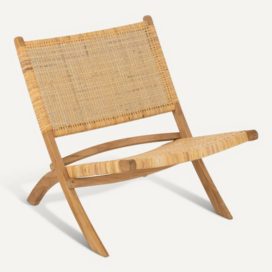 Fauteuil Pliant En Teck "moises" 78cm Naturel Fauteuil Pliant En Teck "moises" 78cm Naturel