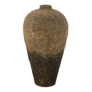 Vase Pot Antique En Ciment "mack" 100cm Marron et Noir