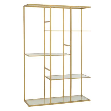 étagère En Verre "thaddeus" 180cm Doré