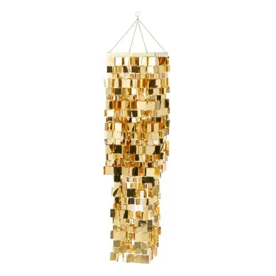 Abat-jour Suspension Design "disco" 122cm Doré