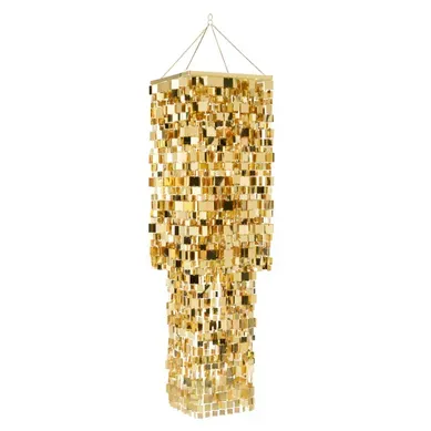 Abat-jour Suspension Design "disco" 180cm Doré