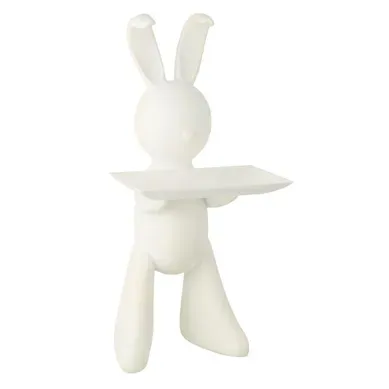 Vide-poche Statue En Résine "lapin" 75cm Blanc Vide-poche Statue En Résine "lapin" 75cm Blanc
