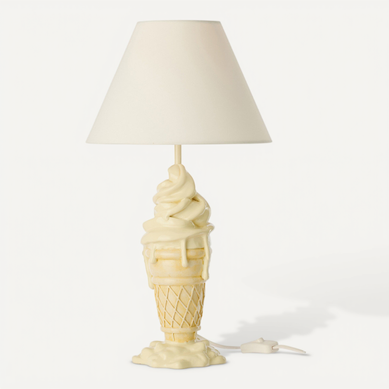 Lampe à Poser Enfant "crème Glacée" 47cm Jaune