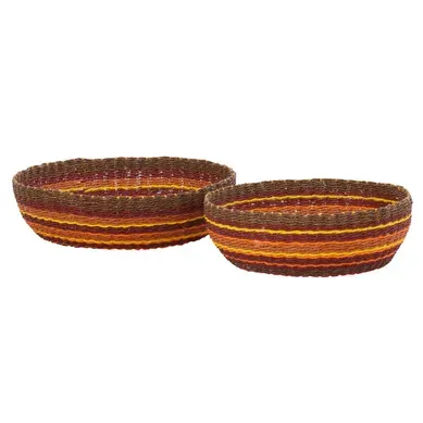 Lot De Coupelles Déco "tierra" 41cm Marron Lot De Coupelles Déco "tierra" 41cm Marron