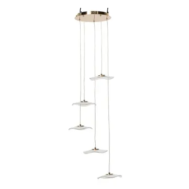 Plafonnier Fleurs LED "blossom" 150cm Doré