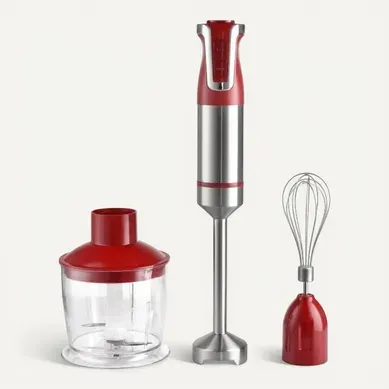 Ensemble Mixeur Plongeant 3 En 1 Rouge Rlesms800-red Ensemble Mixeur Plongeant 3 En 1 Rouge Rlesms800-red