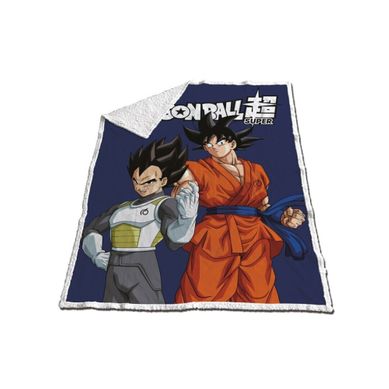 Plaid - Sangoku et Vegeta - 120 Cm X 150 Cm Plaid - Sangoku et Vegeta - 120 Cm X 150 Cm