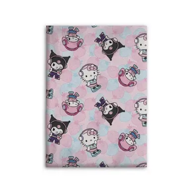 Plaid Hello Kitty - Kuromi -my Melody -110 X150 Cm Plaid Hello Kitty - Kuromi -my Melody -110 X150 Cm