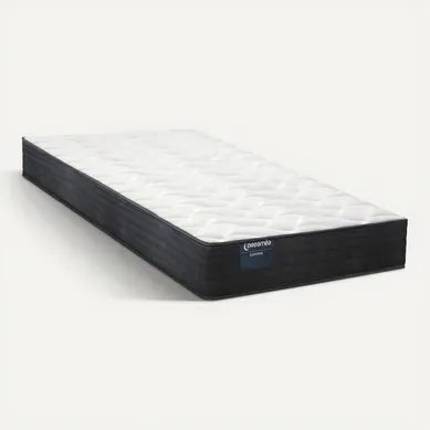 Matelas mousse 90x190 cm DREAMEA GAMMA 2 roulé ép.17 cm Matelas mousse 90x190 cm DREAMEA GAMMA 2 roulé ép.17 cm vue 3/4
