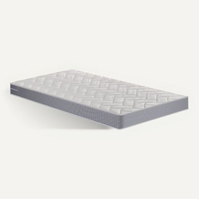 Matelas mousse 90x190 cm DREAMEA MALO roulé ép.13 cm Matelas mousse 90x190 cm DREAMEA MALO roulé ép.13 cm vue 3/4