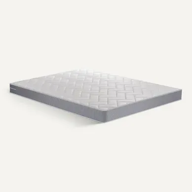 Matelas mousse 140x190 cm DREAMEA MALO roulé ép.13 cm vue 3/4
