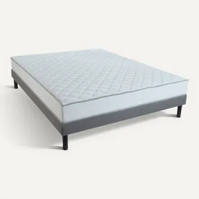 Ensemble matelas et sommier DREAMEA ASTUCIEUX 160x200 cm vue 3/4