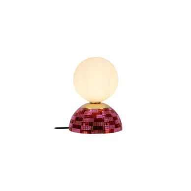 Glitzer Lampe De Table - Rose - 1xg9 Glitzer Lampe De Table - Rose - 1xg9