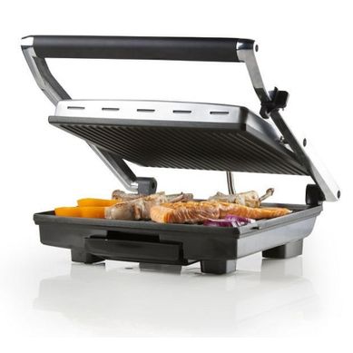 Grill Multifonctions En Acier Inoxydable - Plaques Teflon - Thermostat Réglable Grill Multifonctions En Acier Inoxydable - Plaques Teflon - Thermostat Réglable