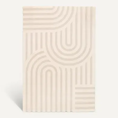 Tapis 200x290 cm ARCO Beige vue de face
