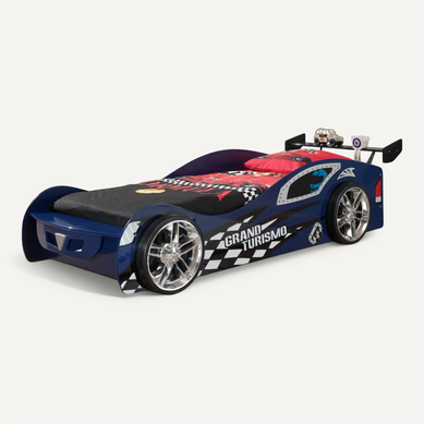 Lit Enfant Voiture "gran Turismo" 90x200cm Bleu