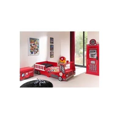 Pack - Lit Enfant "pompier" et Armoire 1 Porte "pompe À Essence" Rouge Pack - Lit Enfant "pompier" et Armoire 1 Porte "pompe À Essence" Rouge