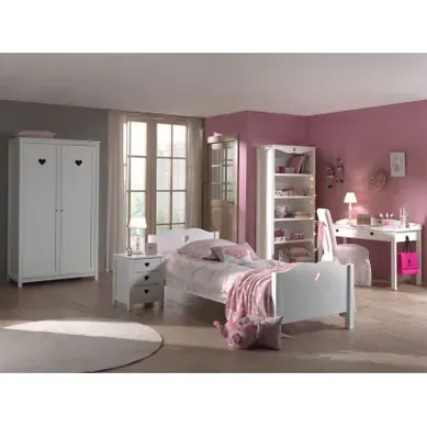 Chambre Complète Enfant 5p "amori Ii" Blanc Chambre Complète Enfant 5p "amori Ii" Blanc