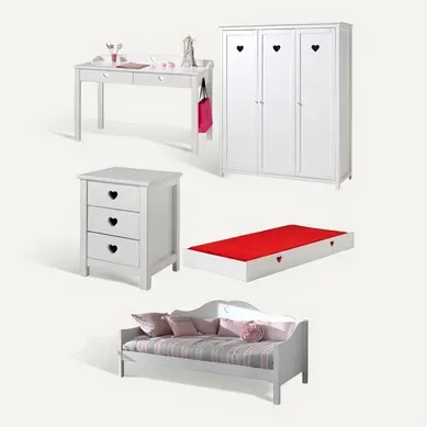 Chambre Complète Lit Banquette 90x200 Amori Chambre Complète Lit Banquette 90x200 Amori