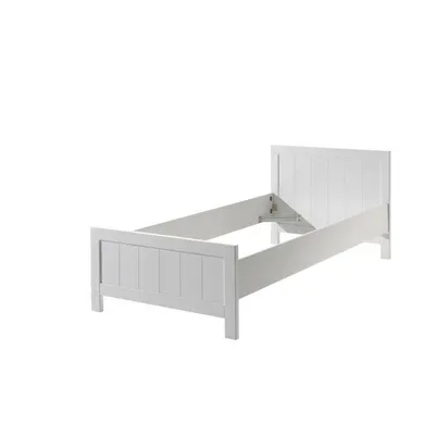 Pack - Lit Enfant et Chevet "erik" 90x200cm Blanc Pack - Lit Enfant et Chevet "erik" 90x200cm Blanc