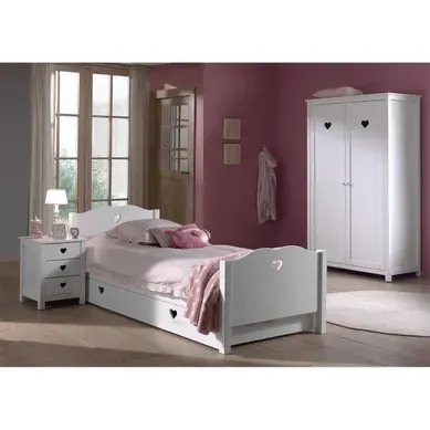 Chambre Complète 5p "amori Ii" Blanc Chambre Complète 5p "amori Ii" Blanc