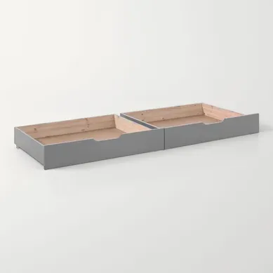 Tiroirs De Lit 90x200 Vipack Pino - Gris