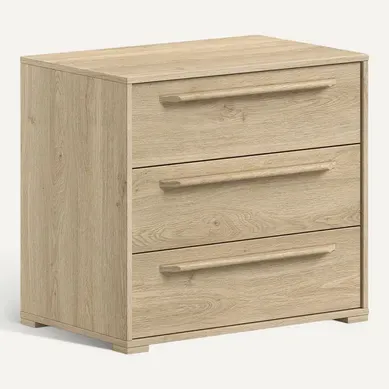 Commode Enfant 3 Tiroirs "sam" 67cm Chêne Commode Enfant 3 Tiroirs "sam" 67cm Chêne