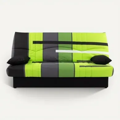 Banquette Clic-clac - 3 Places – Coton Piste Vert – 190 X 92 X 96 Cm – Dream Banquette Clic-clac - 3 Places – Coton Piste Vert – 190 X 92 X 96 Cm – Dream