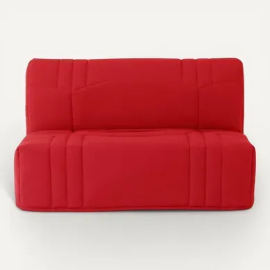 Banquette BZ Dream - Tissu 100% Coton Rouge - Couchage 140 X 190 Cm - Classique Moelleux