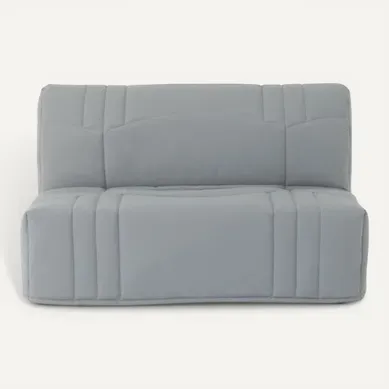 Banquette BZ Dream Gris Clair 140x190 Cm Matelas 9 Cm Coton 100%