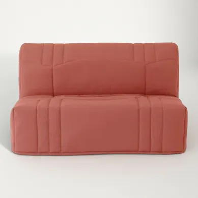 Banquette BZ Dream 2 Places Terracotta, Housse Coton Déhoussable, 140x190 Cm