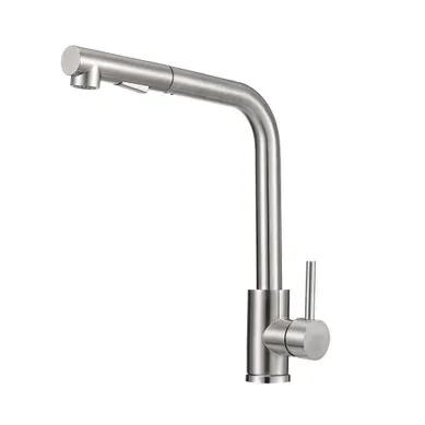 Robinet De Cuisine Extractible En Acier Inoxydable Avec Deux Modes De Débit D'eau