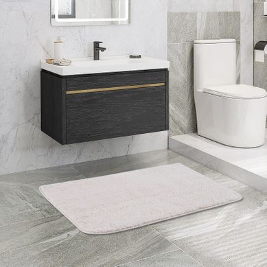 Tapis De Bain En Velours Beige, Ultra-absorbant, Envers Antidérapant En Tpr, Lavable, 60 X 120 Cm Tapis De Bain En Velours Beige, Ultra-absorbant, Envers Antidérapant En Tpr, Lavable, 60 X 120 Cm