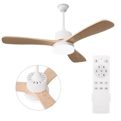 Ventilateur De Plafond Avec Lumière LED, 6 Vitesses De Ventilation, Couleur Bois, 3 Pales, 42 Pouces Ventilateur De Plafond Avec Lumière LED, 6 Vitesses De Ventilation, Couleur Bois, 3 Pales, 42 Pouces