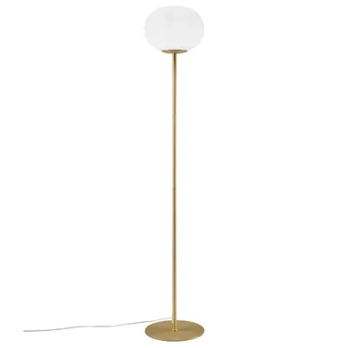 Lampadaire Alton 27,5 Verrerie Laiton, H.150 - Ip20 - E27 / Intérieur Lampadaire Alton 27,5 Verrerie Laiton, H.150 - Ip20 - E27 / Intérieur